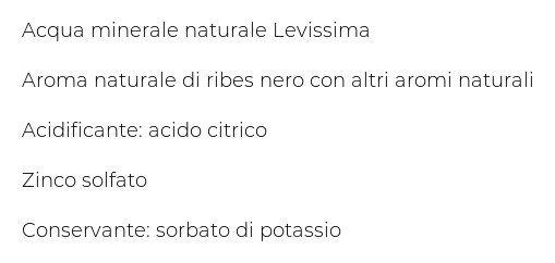 Levissima⁺ Levissima+ Zinco Gusto Ribes Nero 12 x 60cl