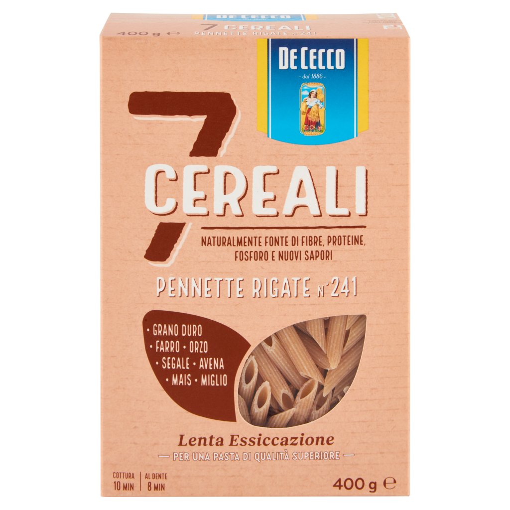 De Cecco 7 Cereali Pennette Rigate N°241