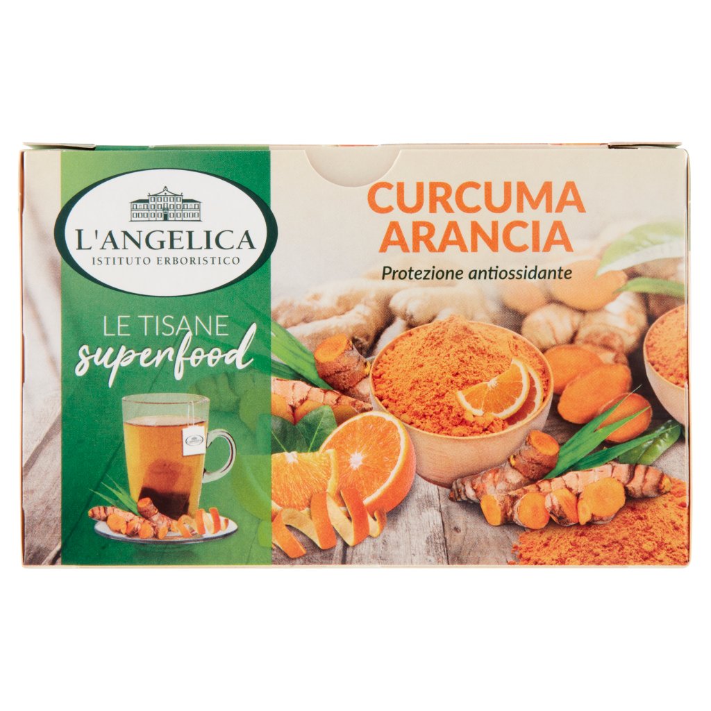 L'angelica Le Tisane Superfood Curcuma Arancia Protezione Antiossidante 20 Filtri