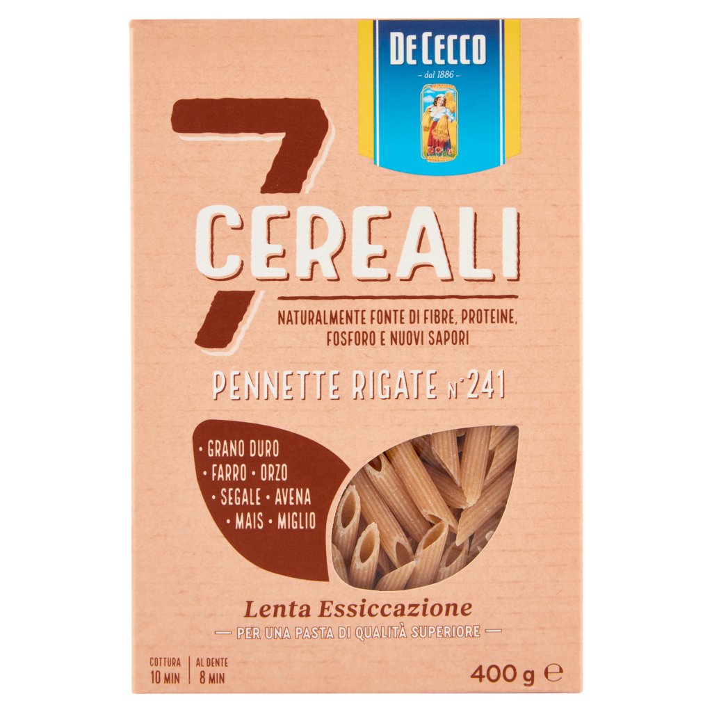 De Cecco 7 Cereali Pennette Rigate N°241