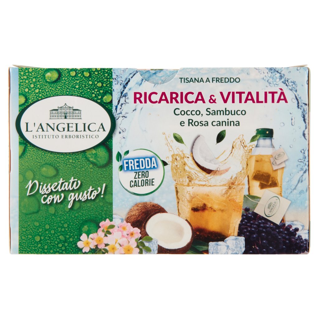 L'angelica Tisana a Freddo Ricarica & Vitalità 18 Filtri 32,4 g