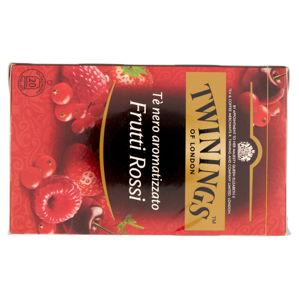 Twinings Tè Nero Aromatizzato Frutti Rossi 20 x 2 g