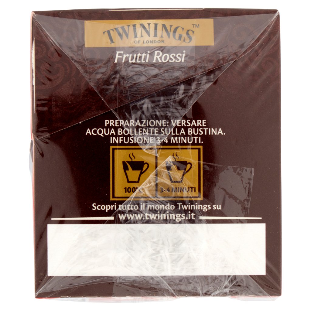 Twinings Tè Nero Aromatizzato Frutti Rossi 20 x 2 g