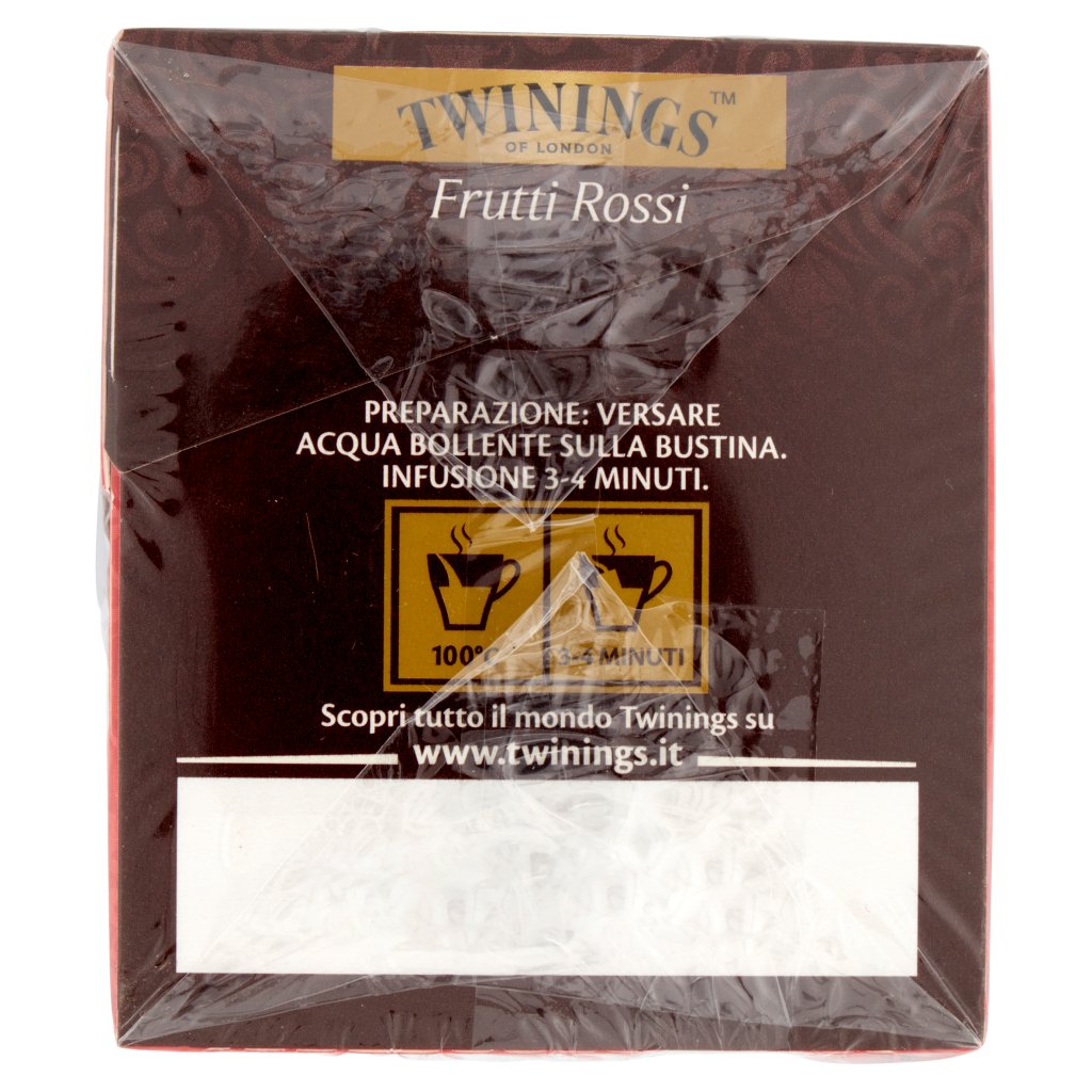 Twinings Tè Nero Aromatizzato Frutti Rossi 25 x 2 g