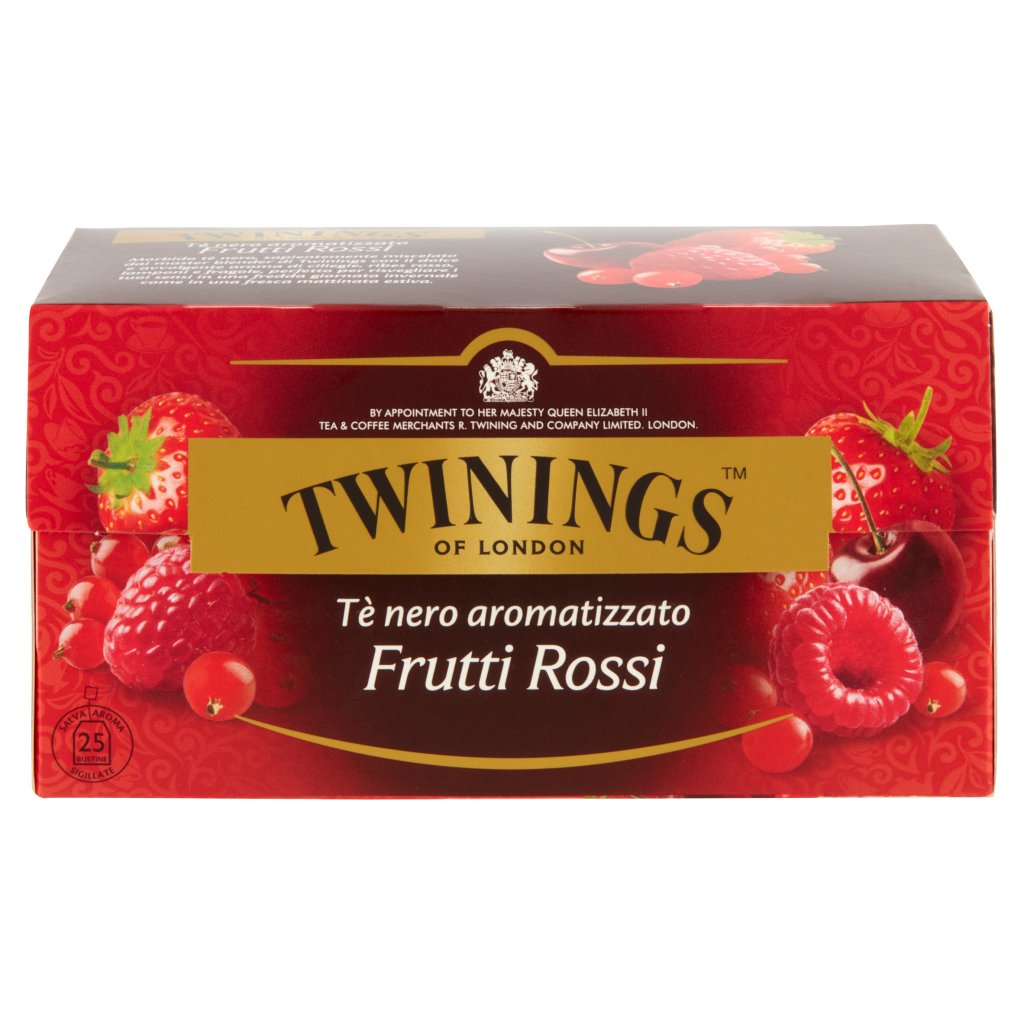 Twinings Tè Nero Aromatizzato Frutti Rossi 25 x 2 g