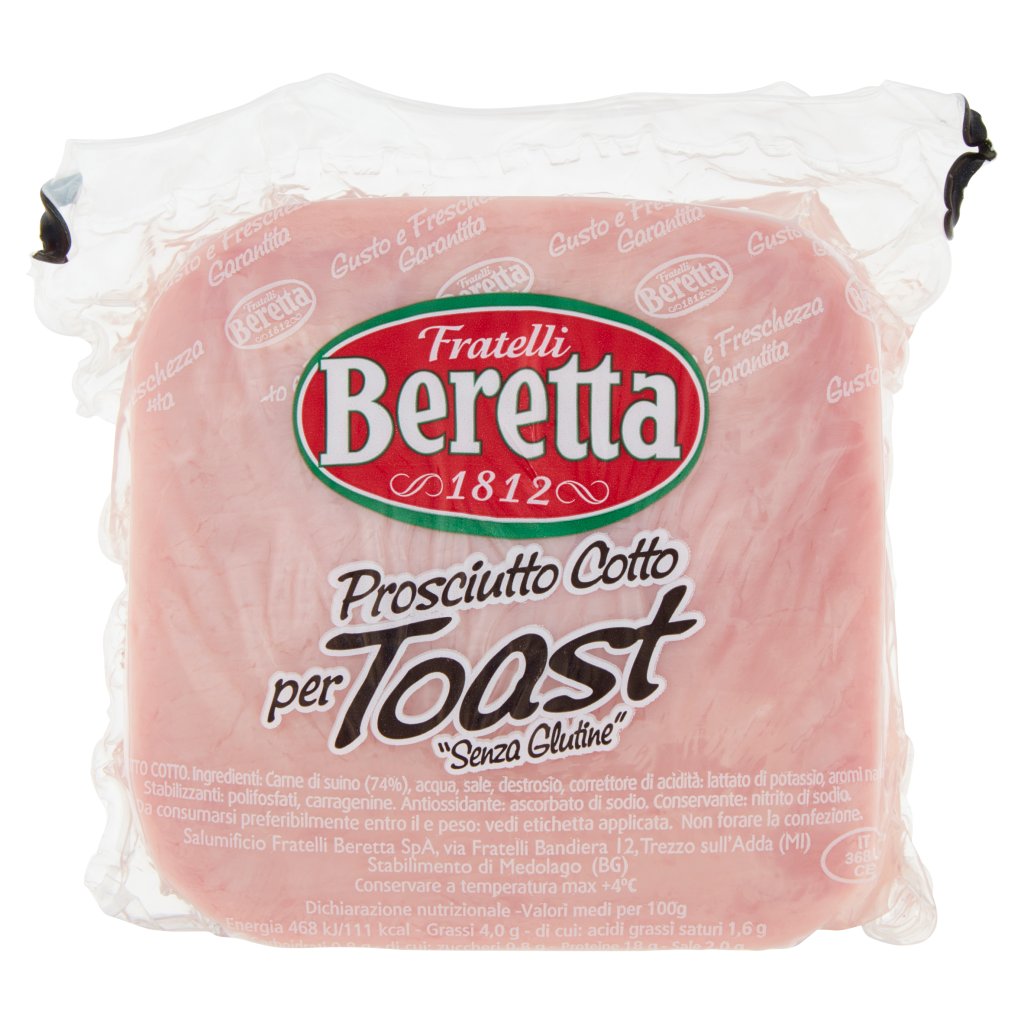 Fratelli Beretta Prosciutto Cotto per Toast 0,400 Kg