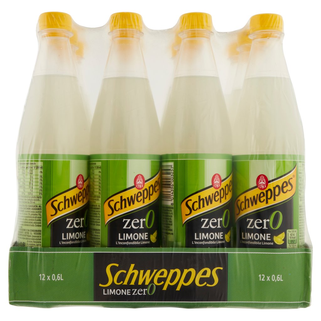 Schweppes Limone Zero 0,60 l Pet x 12