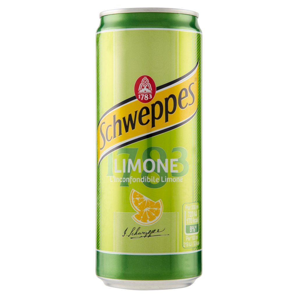 Schweppes Limone 0,33 l Lattina Sleek