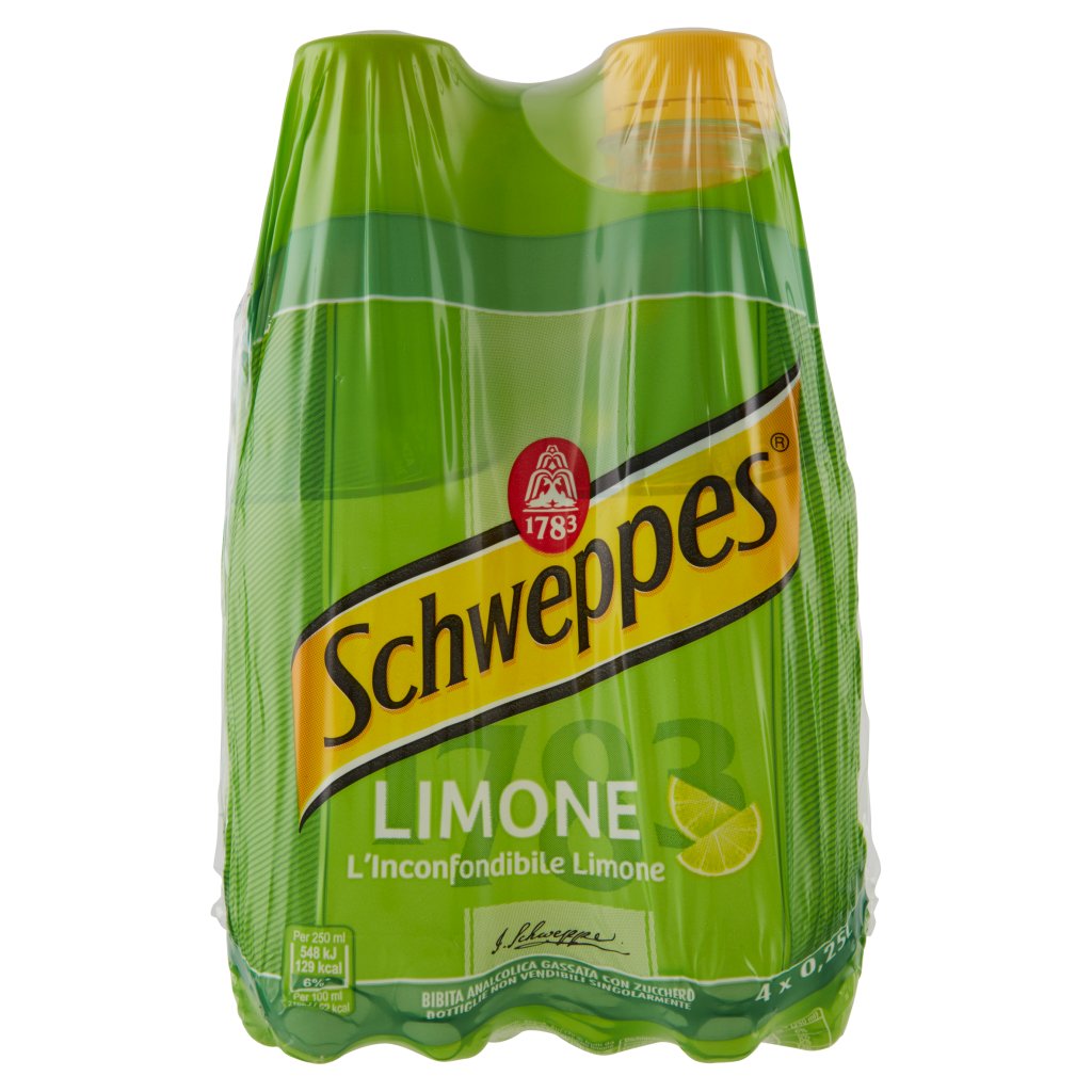 Schweppes Limone 0,25 l Pet x 4