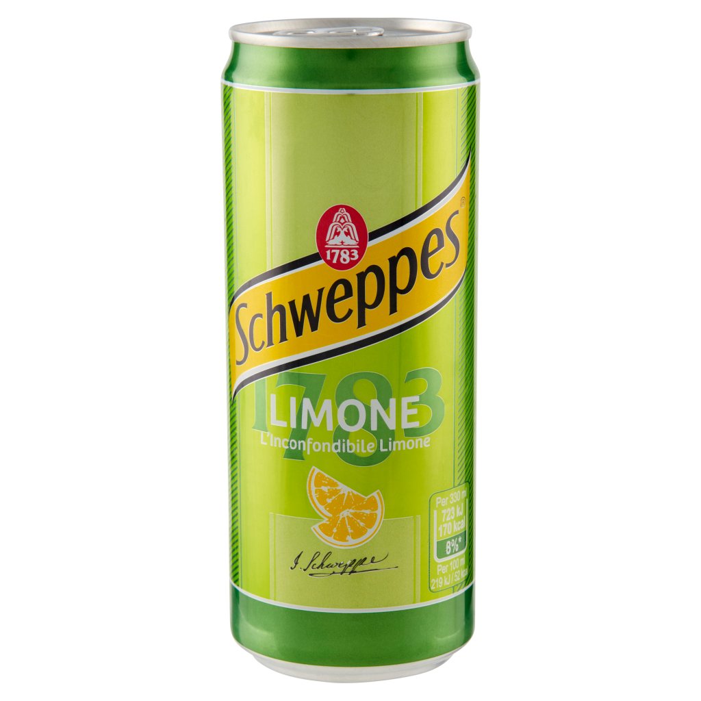 Schweppes Limone 0,33 l Lattina Sleek