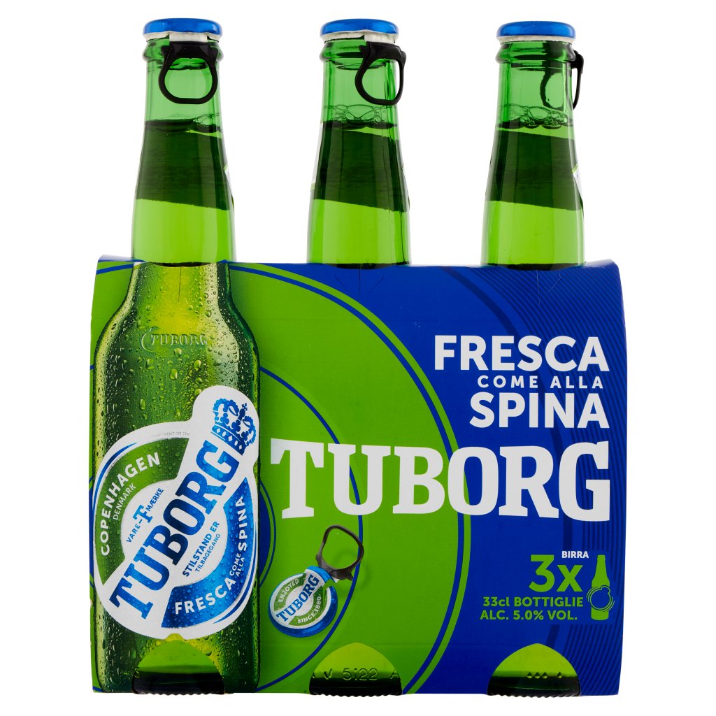 Tuborg Birra Fresca Comeallaspina 3x 33 Cl