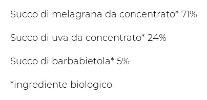 Il Melograno Melagrana Uva Rossa Barbabietola 100% Succo Bio