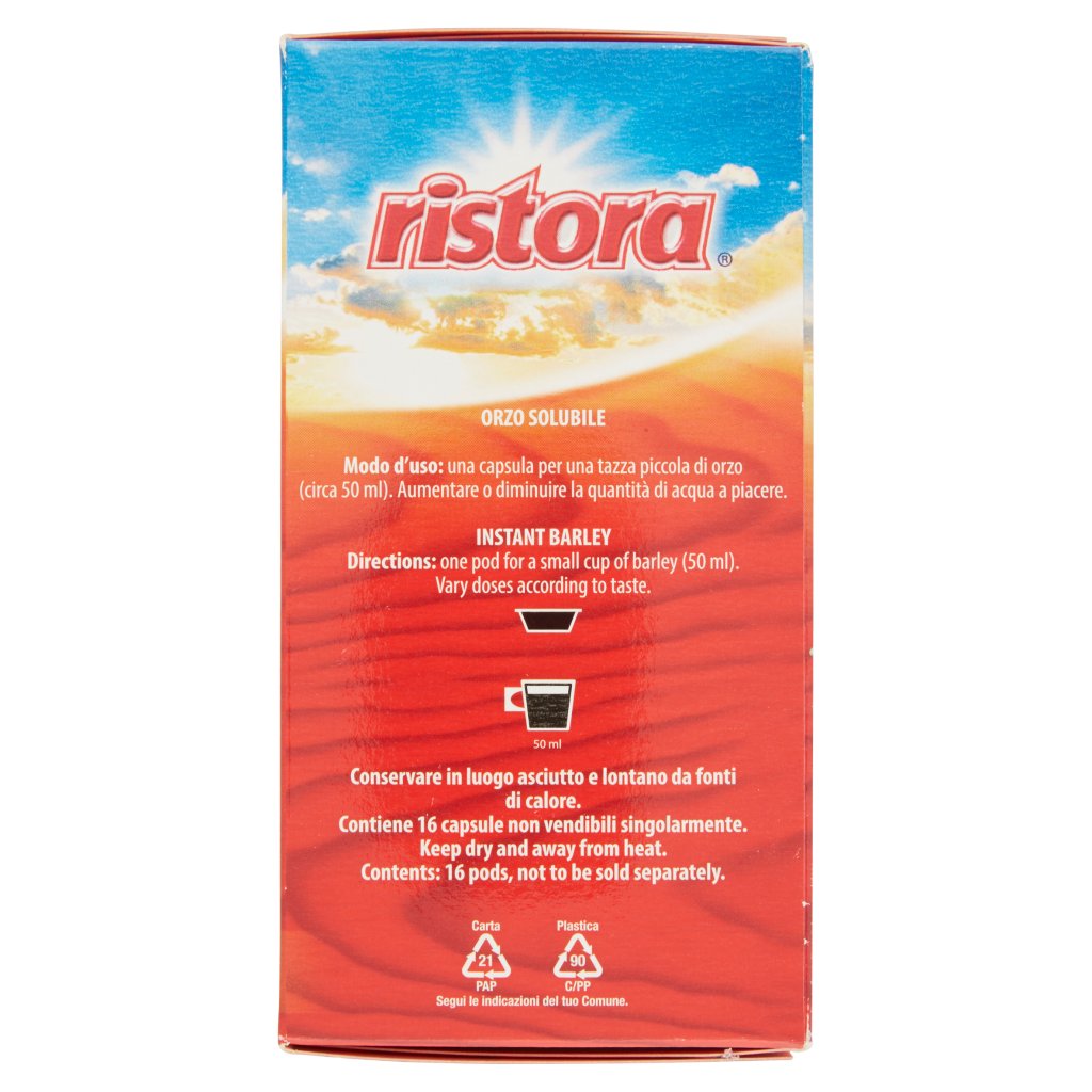 Ristora Orzo Solubile 16 Capsule