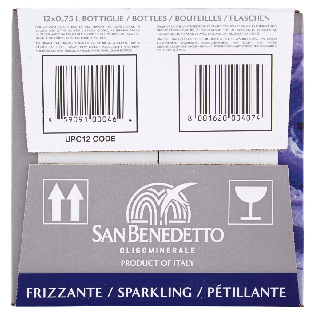 San Benedetto Acqua Minerale Benedicta Prestige Frizzante 12 x 0,75l Vap