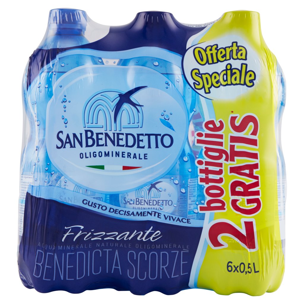 San Benedetto Acqua Minerale Benedicta Frizzante 0,5l (4+2)