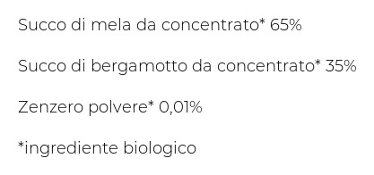 Il Melograno Mela Bergamotto Zenzero 100% Succo Bio