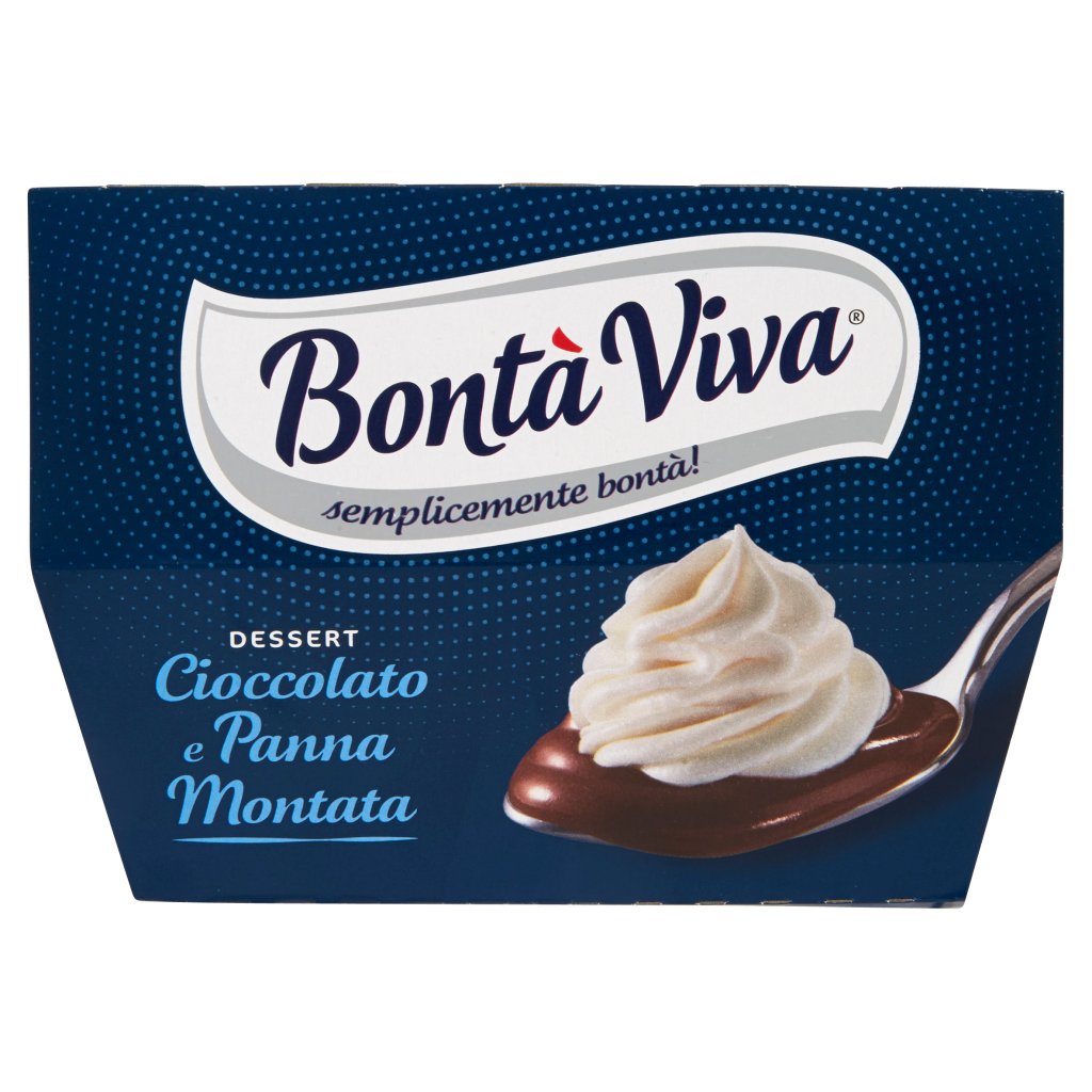Bontà Viva Dessert Cioccolato e Panna Montata 4 x 115 g