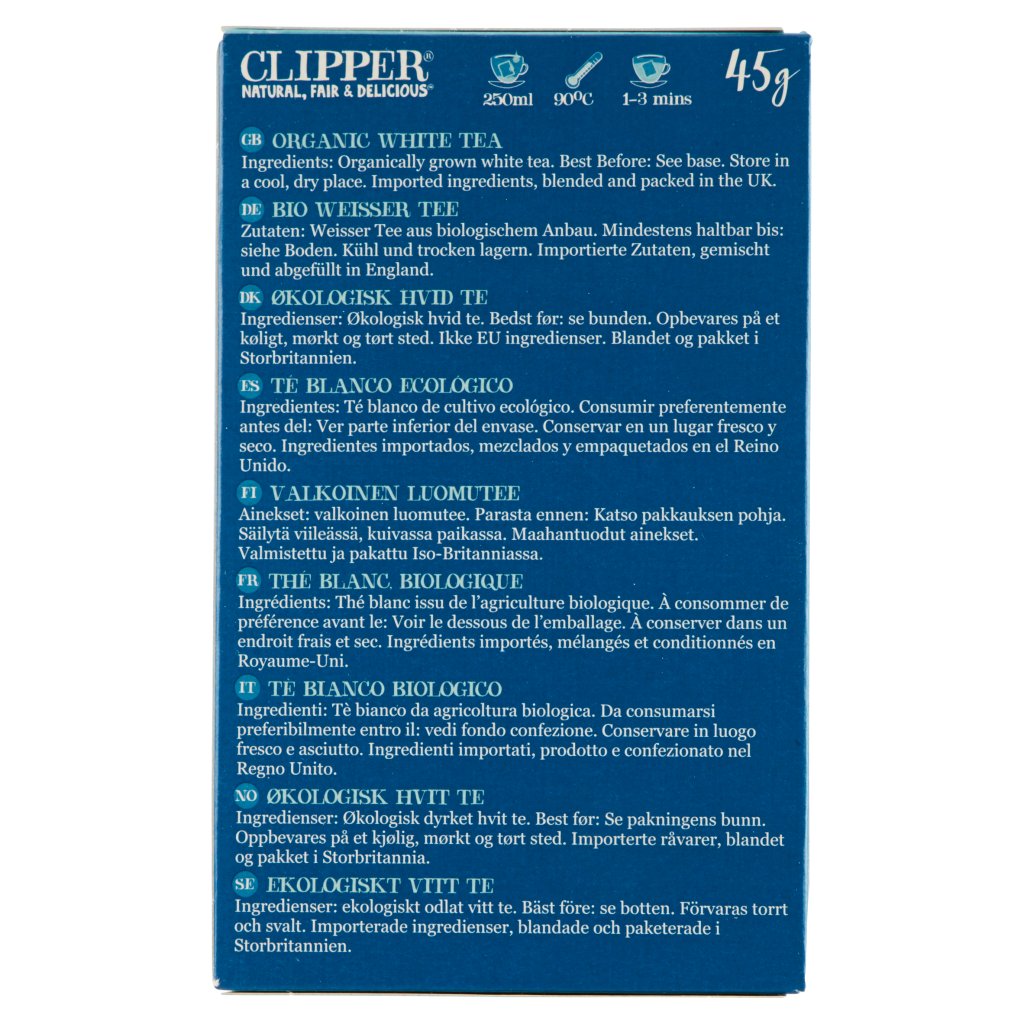 Clipper Tè Bianco 26 Filtri