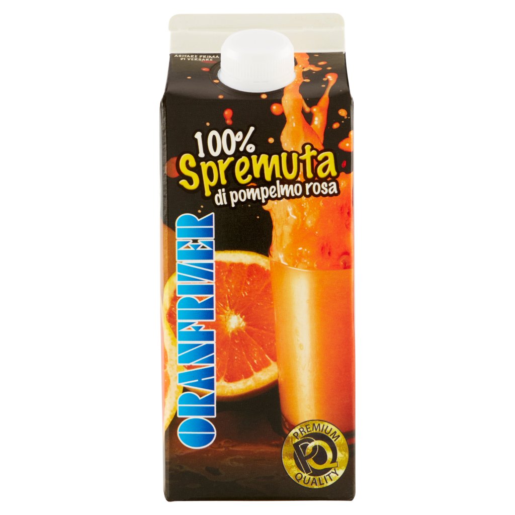 Oranfrizer Premium Quality 100% Spremuta di Pompelmo Rosa