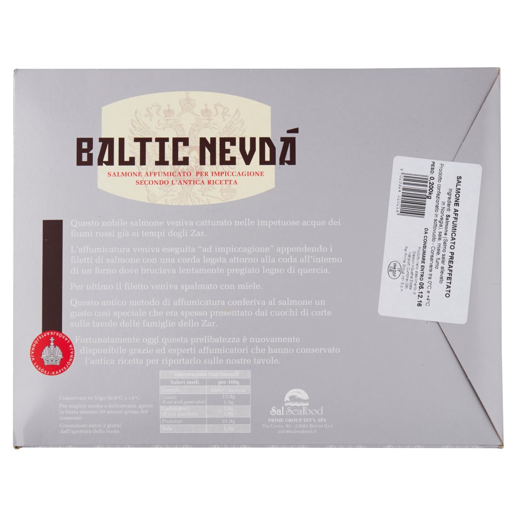 Baltic Nevdá Salmone Affumicato per Impiccagione 200 g