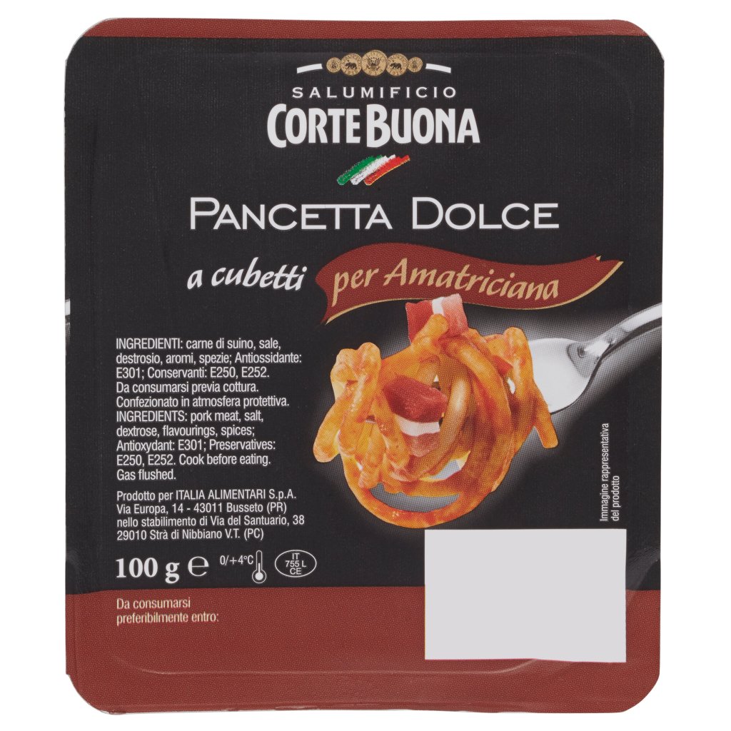 Corte Buona Pancetta Dolce a Cubetti