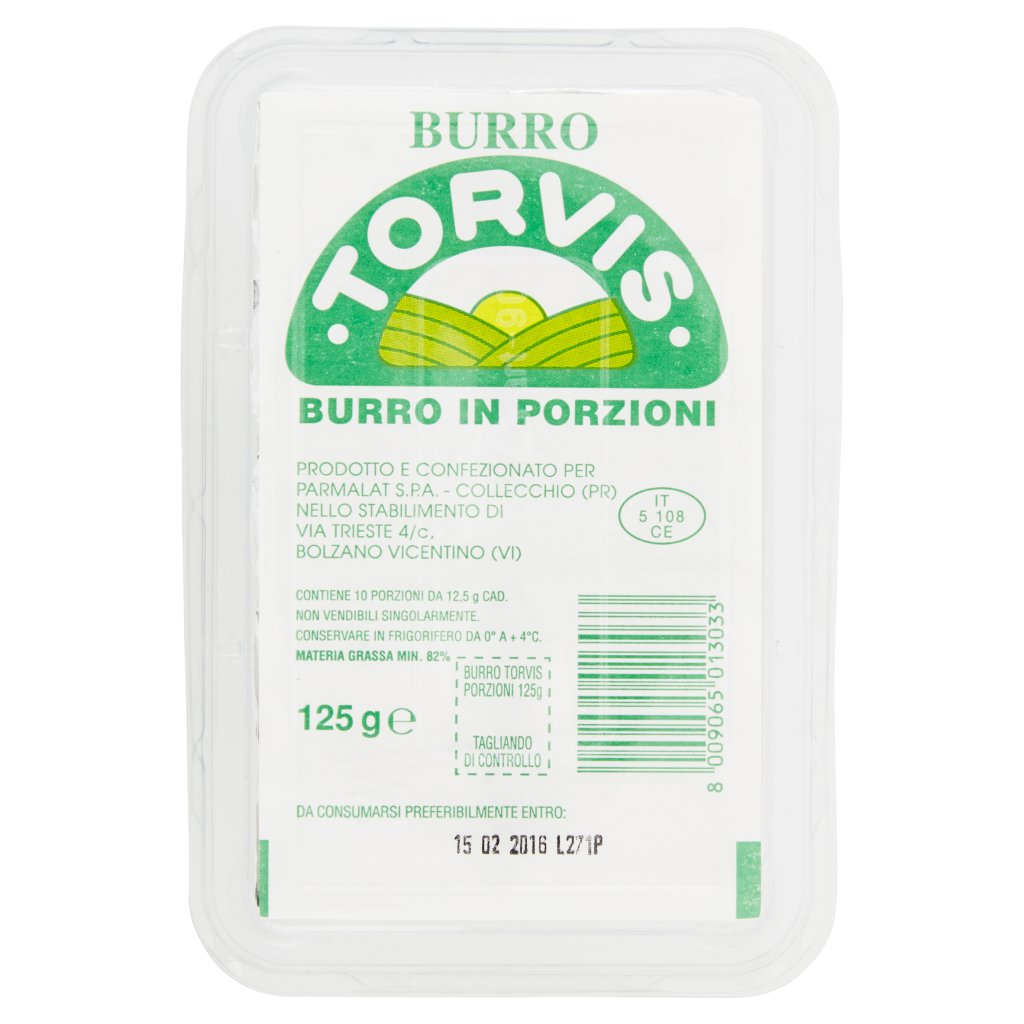 Torvis Burro in Porzioni 10 Porzioni