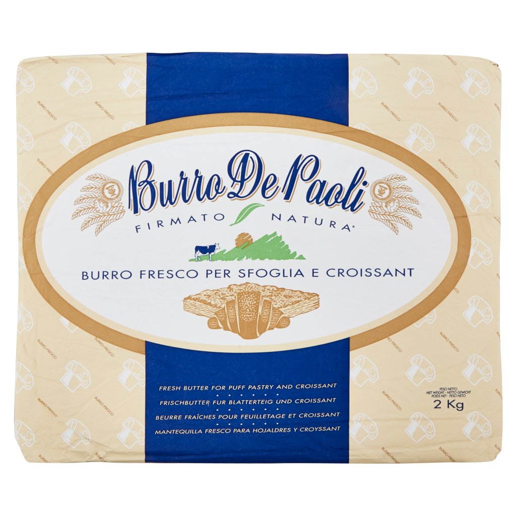 Burro De Paoli Burro Fresco per Sfoglia e Croissant