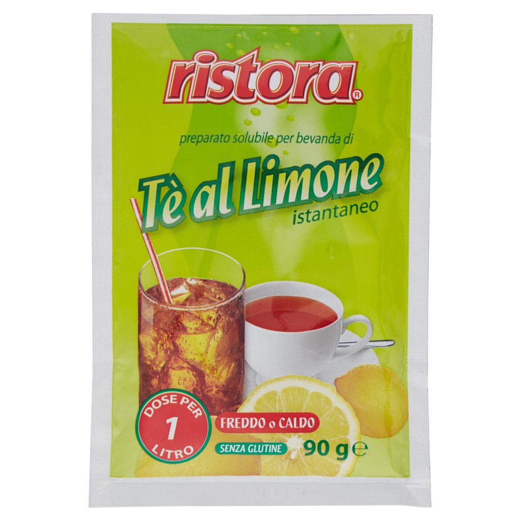 Ristora Preparato Solubile per Bevanda di Tè al Limone Istantaneo