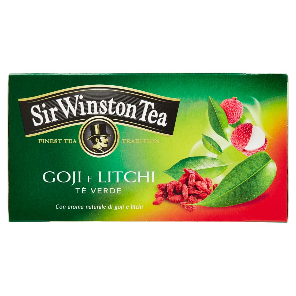 Sir Winston Tea Goji e Litchi Tè Verde 20 Bustine