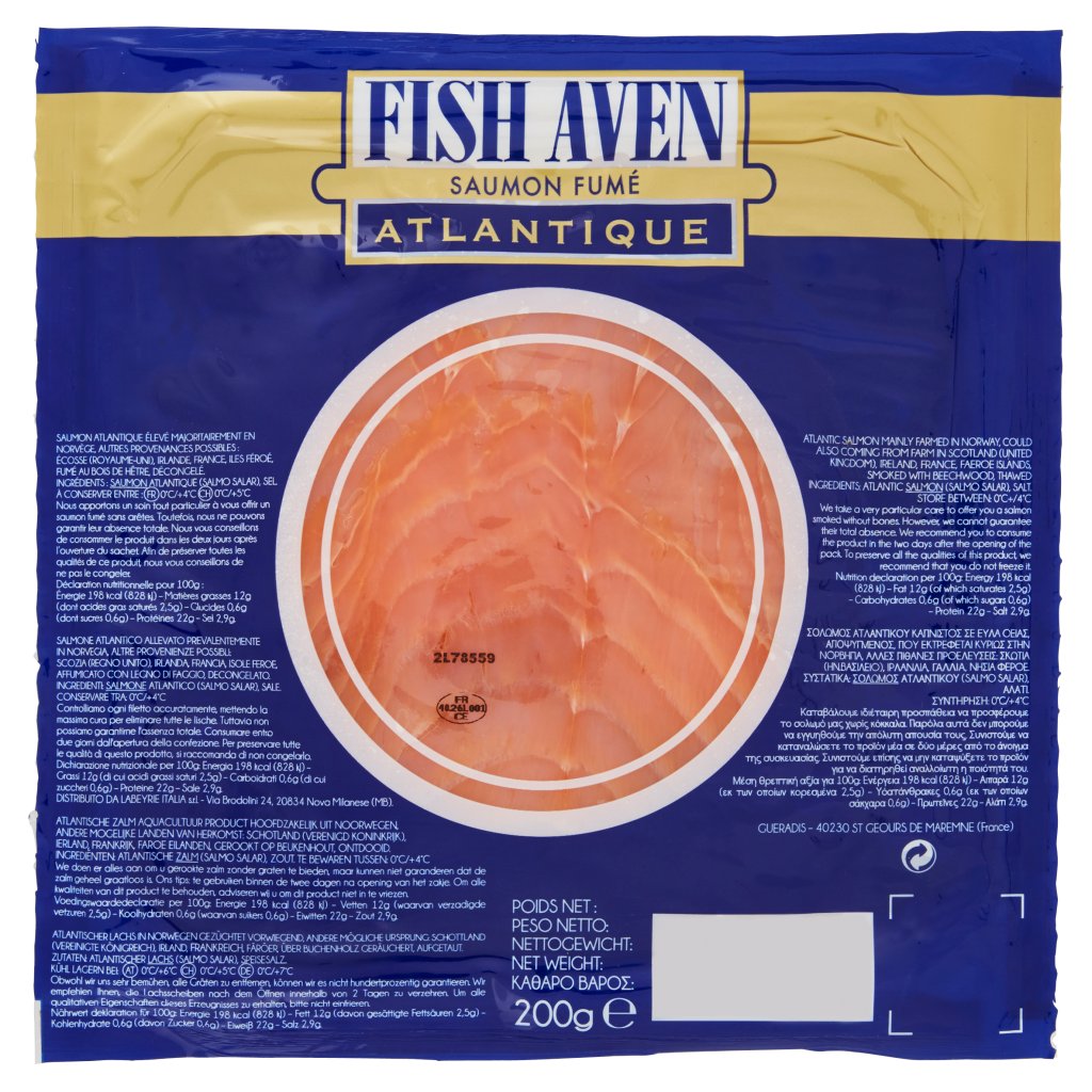 Fish Aven Salmone Atlantico Gr 200 Fish Aven