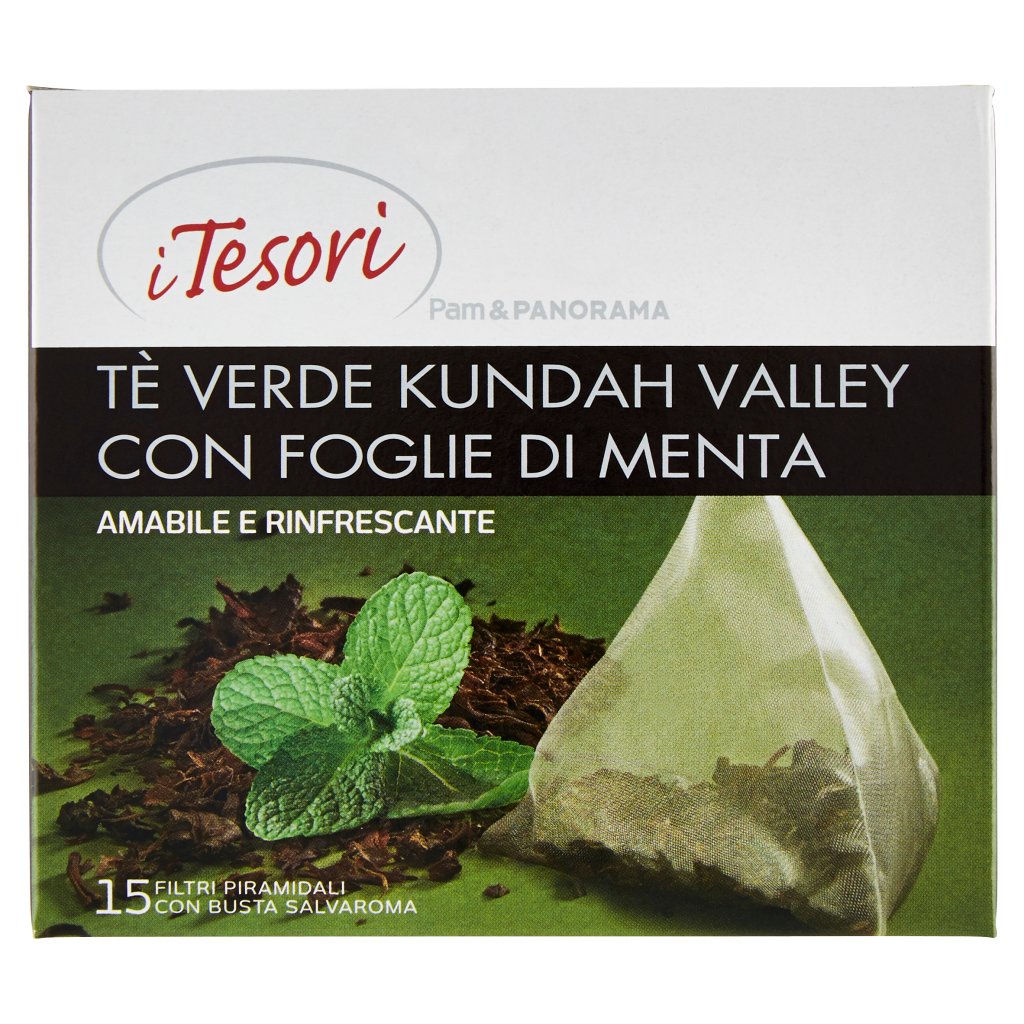 I Tesori Tè Verde Kundah Valley con Foglie di Menta (2g x 15)