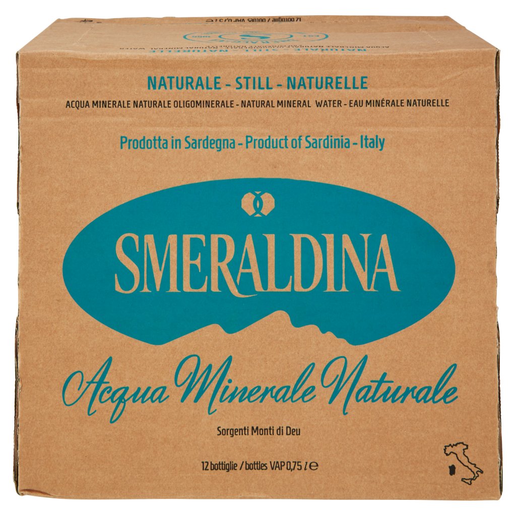 Smeraldina Acqua Minerale Naturale Vap 12 x 0,75 l