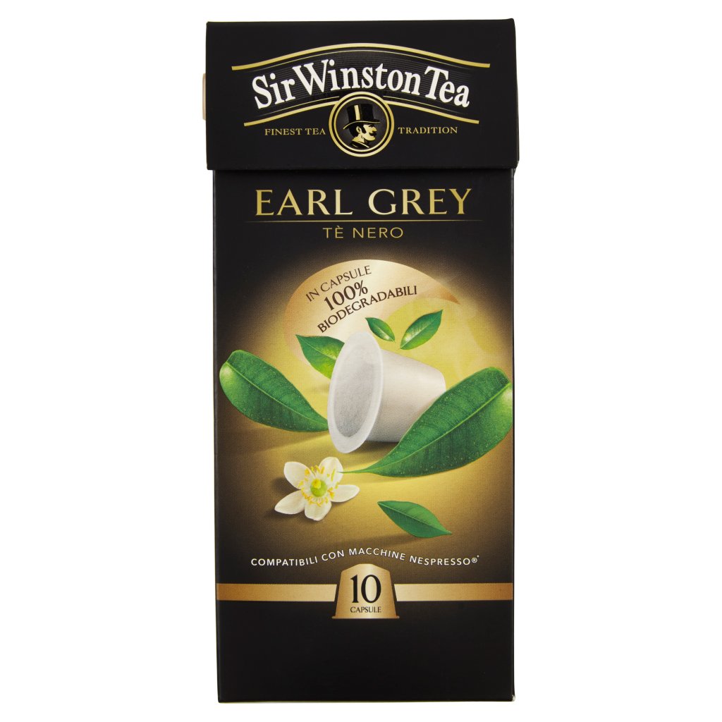 Sir Winston Tea Earl Grey Tè Nero 10 Capsule