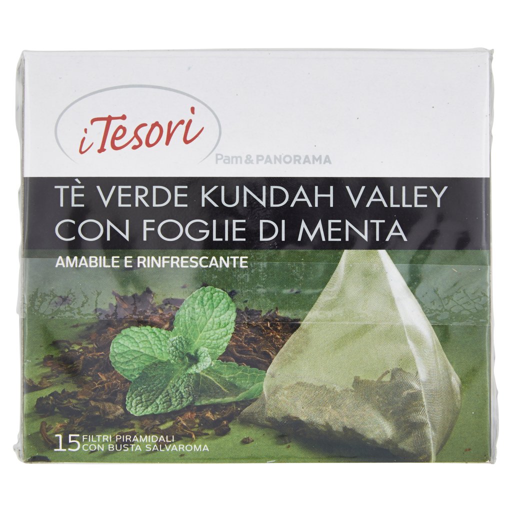 I  Tesori Tè Verde Kundah Valley con Foglie di Menta  (2g x 15)