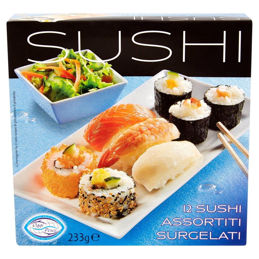 Oggi Pesce Sushi 12 Sushi Assortiti Surgelati