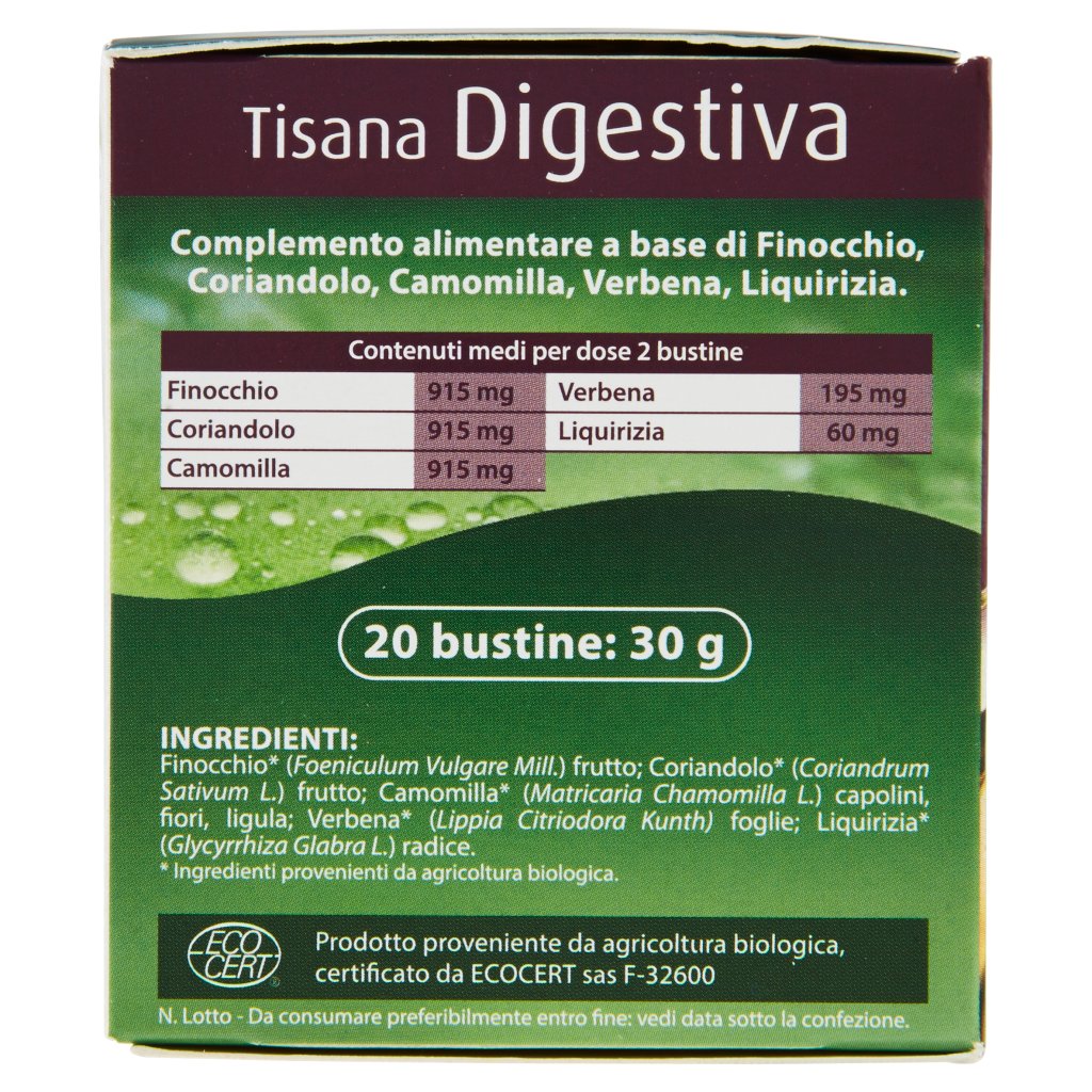 Bio&vegan Tisana Digestiva 20 Bustine