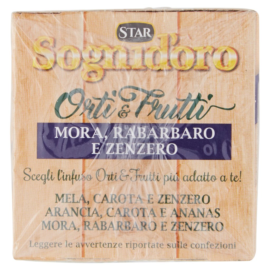 Sognid'oro Orti & Frutti Mora, Rabarbaro e Zenzero 20 x 2,5 g