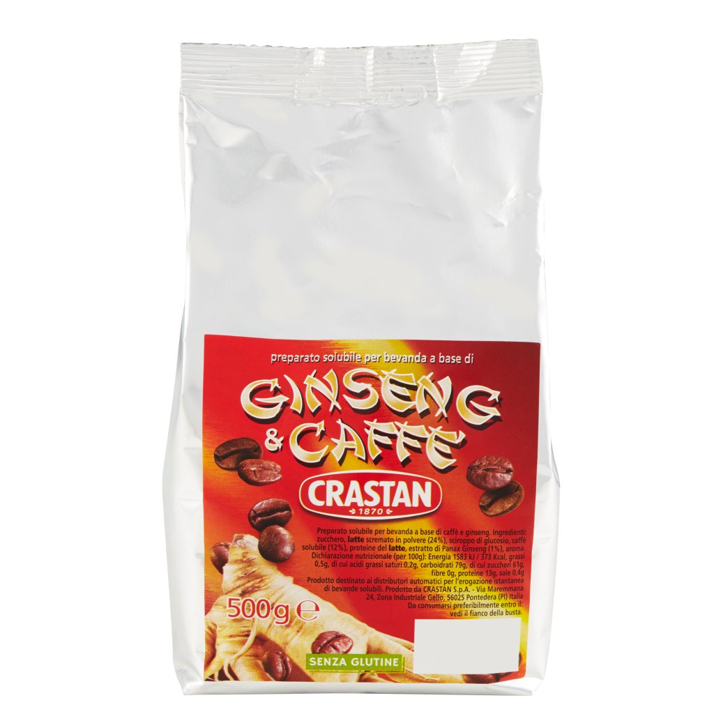 Crastan Preparato Solubile per Bevanda a Base di Ginseng & Caffè