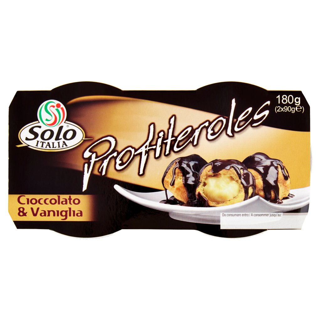 Solo Italia Profiteroles Cioccolato & Vaniglia 2 x 90 g