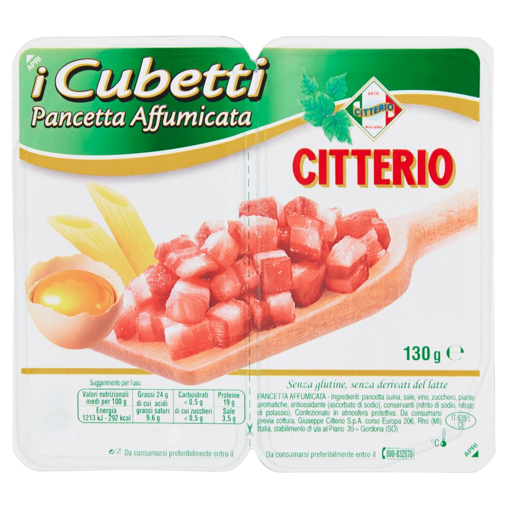 Citterio I Cubetti Pancetta Affumicata Everli