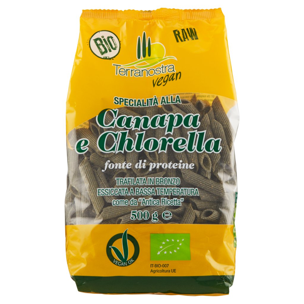 Terranostra Vegan Bio Specialità alla Canapa e Chlorella Penne 545