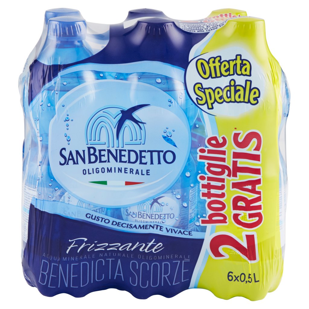 San Benedetto Acqua Minerale Benedicta Frizzante 0,5l (4+2)