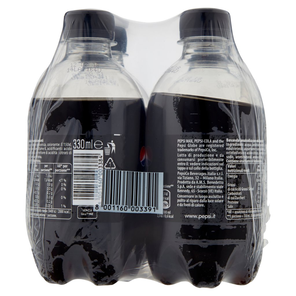 Pepsi Max 4 x 330 Ml