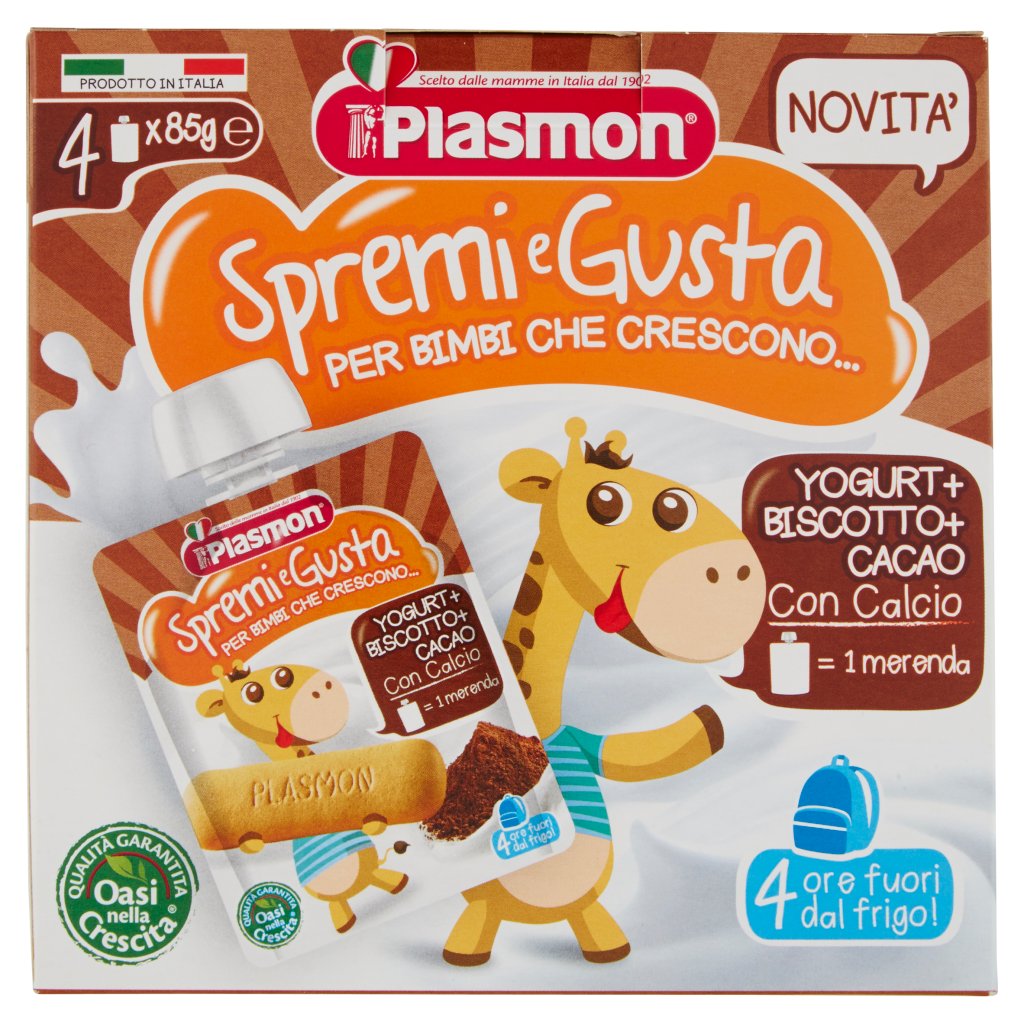 Plasmon Spremi e Gusta Yogurt + Biscotto + Cacao