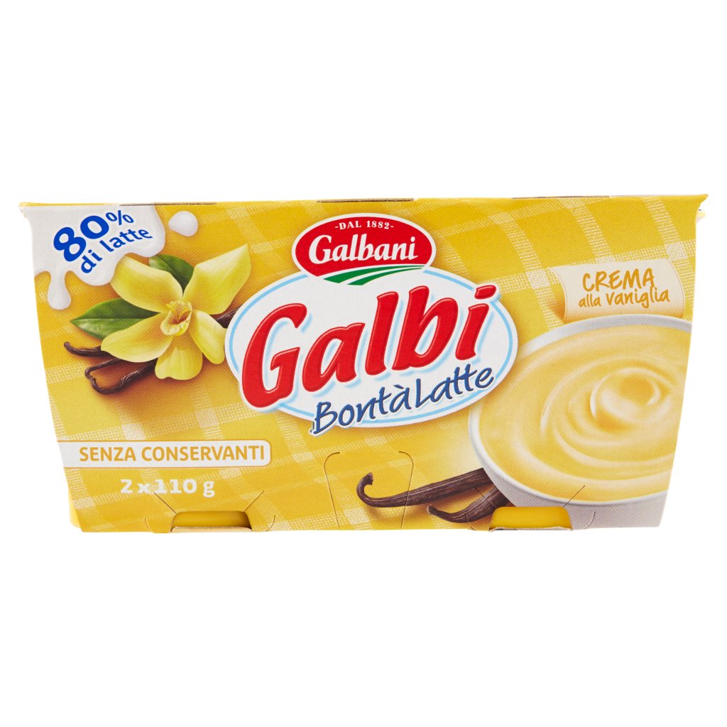 Galbani Galbi Bontàlatte Crema alla Vaniglia 2 x 110 g