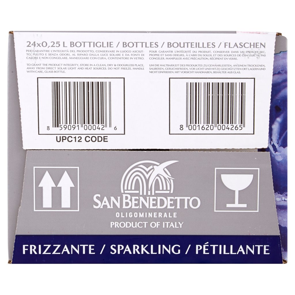 San Benedetto Acqua Minerale Benedicta Prestige Frizzante 24 x 0,25l Vap