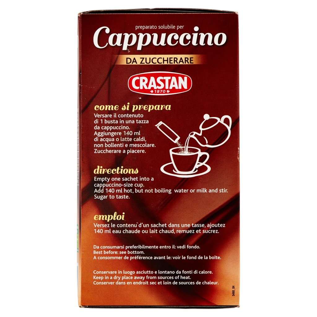 Crastan Preparato Solubile per Cappuccino 10 x 12,5 g