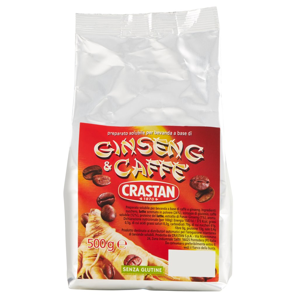 Crastan Preparato Solubile per Bevanda a Base di Ginseng & Caffè