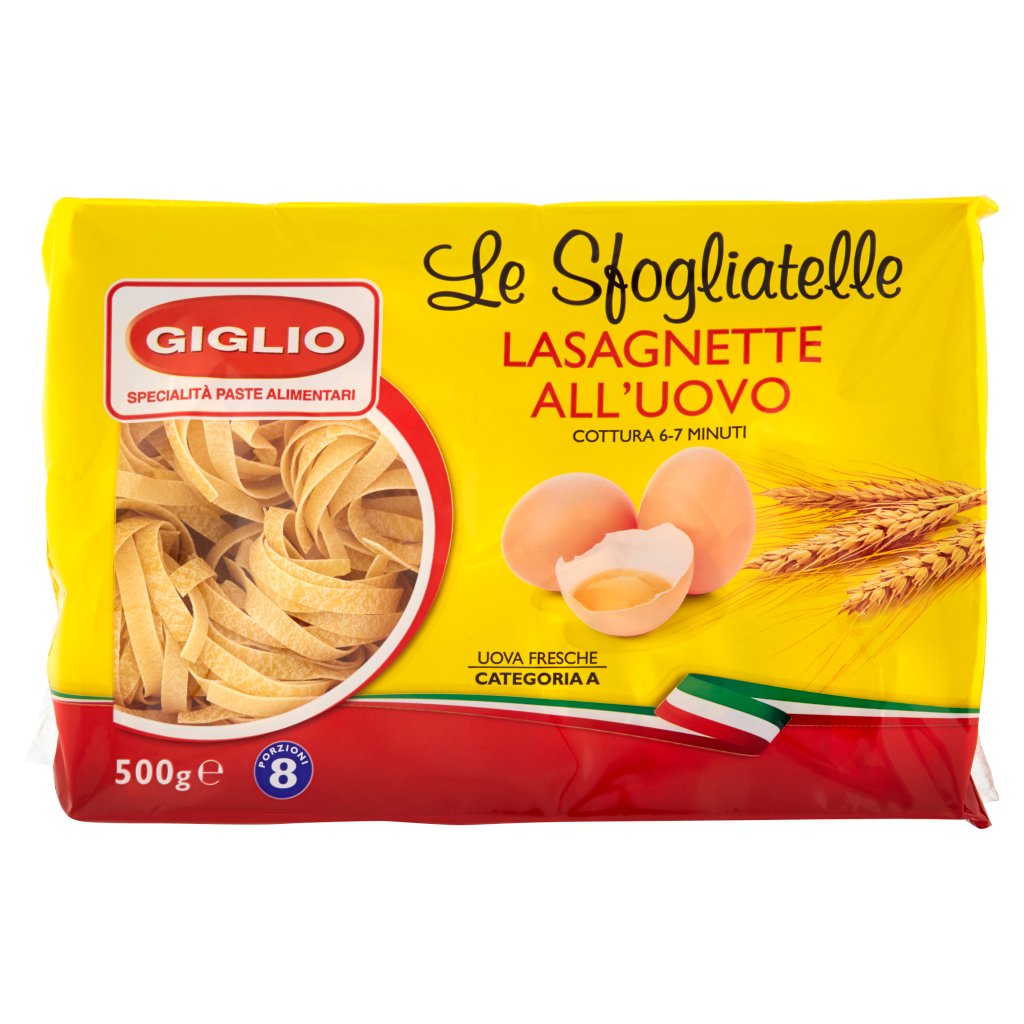 Giglio Pas.uovo Lasagnette 115 As 500gr Giglio