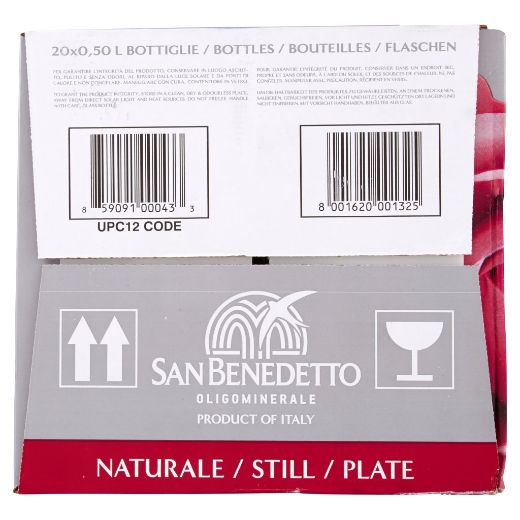 San Benedetto Acqua Minerale Benedicta Prestige Naturale 20 x 0,5l Vap